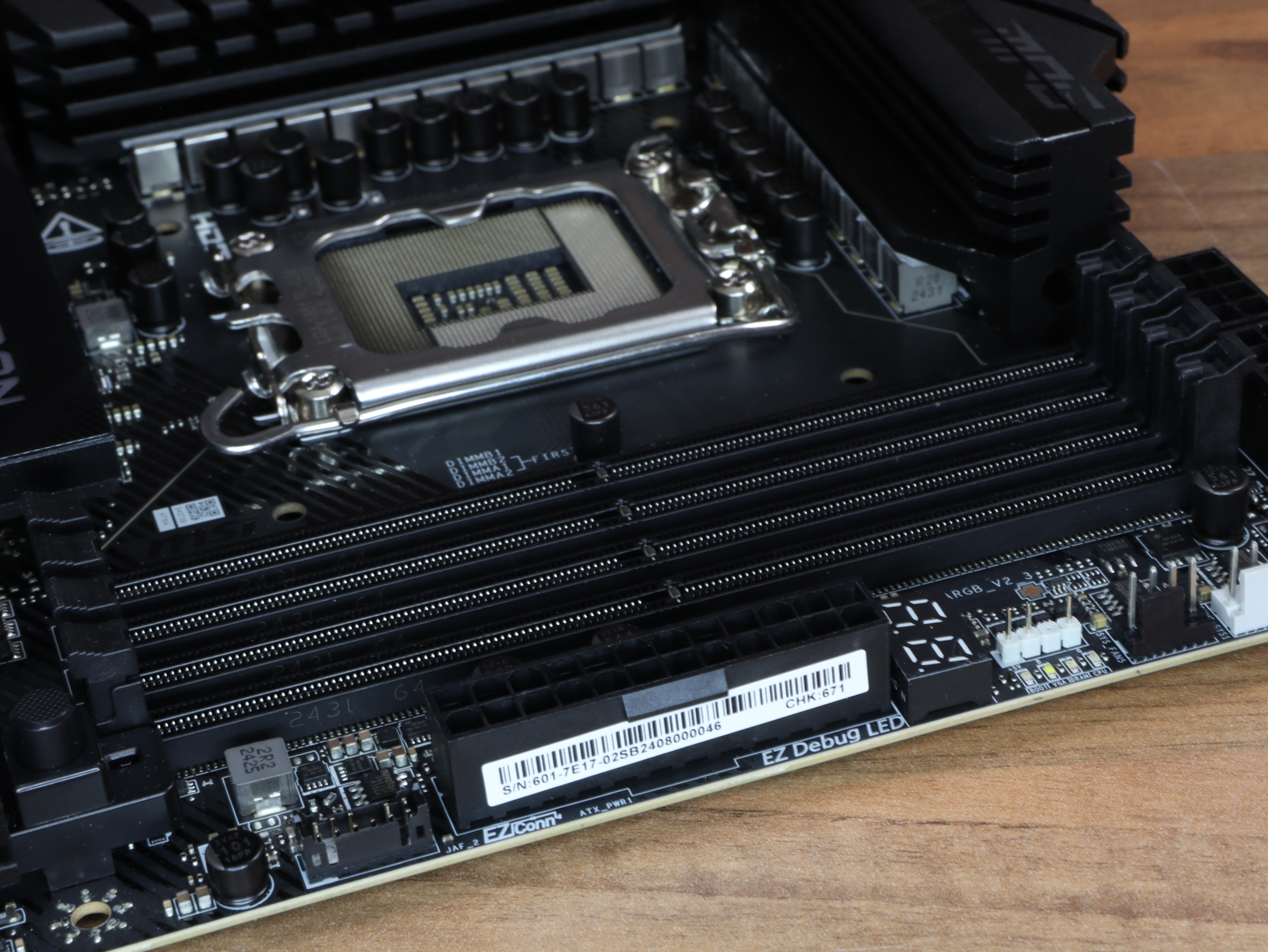 Bundkort motherboard MPG Z890 CARBON WIFI Intel Ultra ATX 5G Wifi7 FROZR PERFORMANCE GAMING audio boost 4.JPG